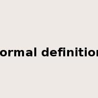 formal definition是什么意思