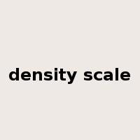 density scale是什么意思