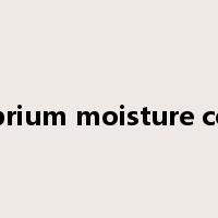 equilibrium moisture content是什么意思