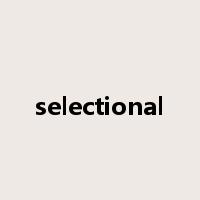 selectional是什么意思