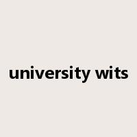 university wits是什么意思