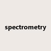spectrometry是什么意思