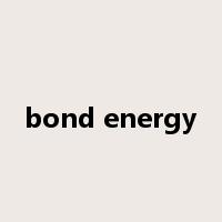 bond energy是什么意思