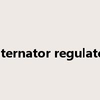 alternator regulator是什么意思