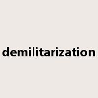 demilitarization是什么意思