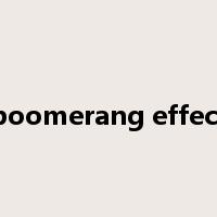 boomerang effect是什么意思
