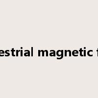 terrestrial magnetic field是什么意思