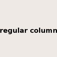 regular column是什么意思