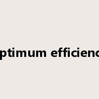 optimum efficiency是什么意思