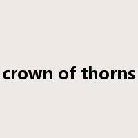 crown of thorns是什么意思