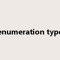 enumeration type是什么意思