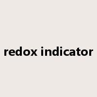 redox indicator是什么意思