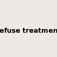 refuse treatment是什么意思