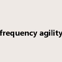 frequency agility是什么意思