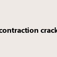 contraction crack是什么意思