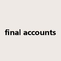 final accounts是什么意思