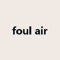 foul air是什么意思