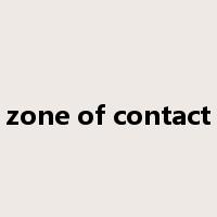zone of contact是什么意思