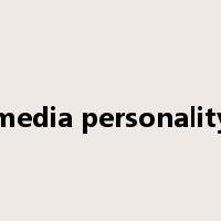 media personality是什么意思