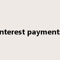 interest payments是什么意思