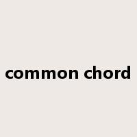 common chord是什么意思