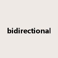 bidirectional是什么意思