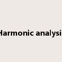 Harmonic analysis是什么意思
