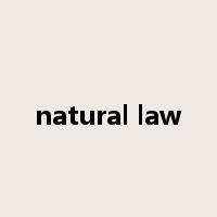 natural law是什么意思