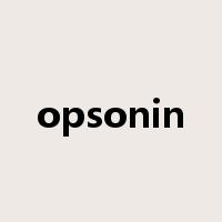 opsonin是什么意思