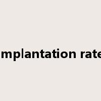 implantation rate是什么意思