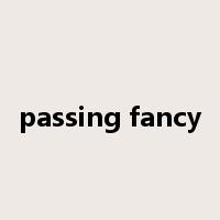 passing fancy是什么意思