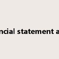 financial statement audit是什么意思