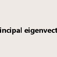 principal eigenvector是什么意思