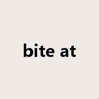 bite at是什么意思