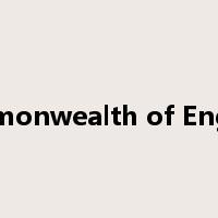 Commonwealth of England是什么意思