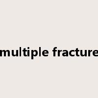 multiple fracture是什么意思