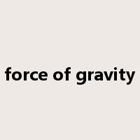 force of gravity是什么意思
