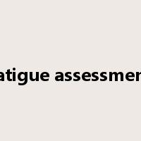 fatigue assessment是什么意思