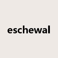 eschewal是什么意思