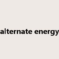 alternate energy是什么意思