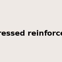 prestressed reinforcement是什么意思