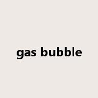 gas bubble是什么意思