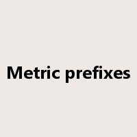 Metric prefixes是什么意思