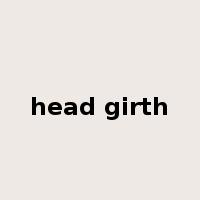 head girth是什么意思