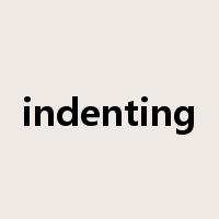indenting是什么意思