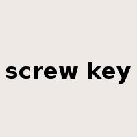screw key是什么意思