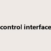 control interface是什么意思