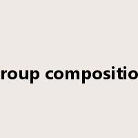 group composition是什么意思