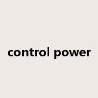 control power是什么意思