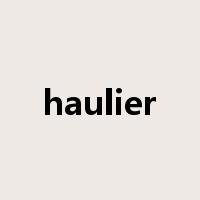 haulier是什么意思
